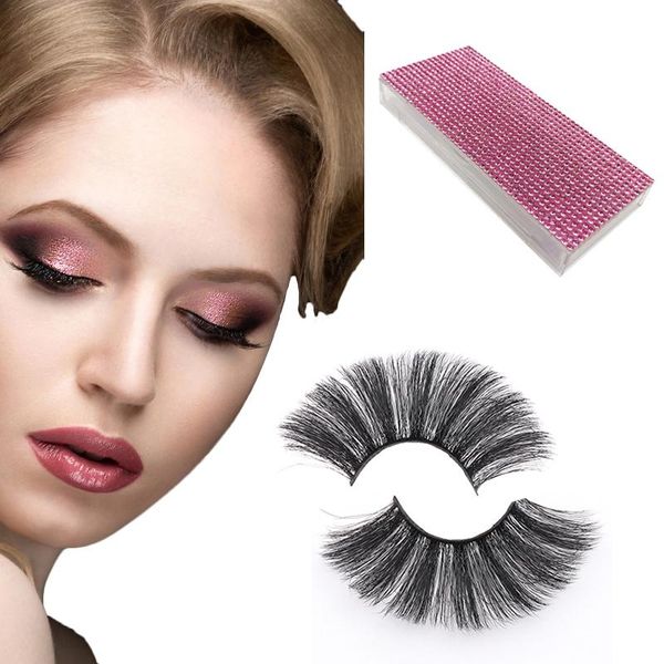 

6d faux mink lashes with own brand eyelashes wholesale eye lash pearl box false
