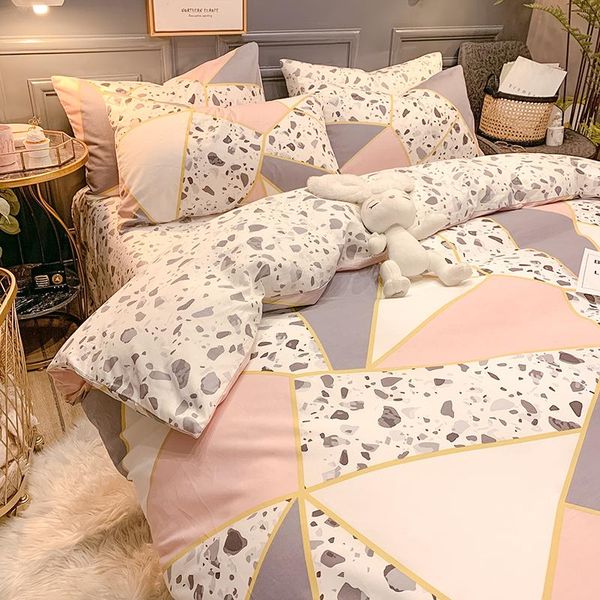 

bedding sets contracted light much wind cotton four the bedspread three-piece ins web celebrity bed quilt cover 4