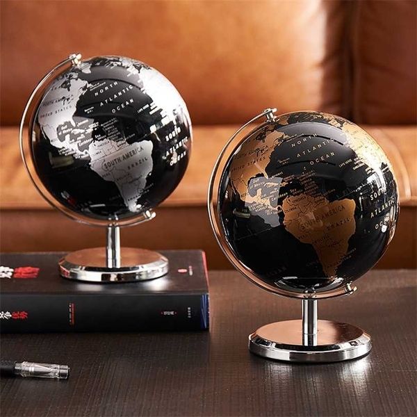 Decorazione della casa Figurine del globo del mondo Materiale scolastico Decorazioni per la scrivania Accessori regalo per bambini per soggiorno 211101