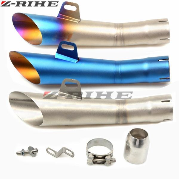 

motorcycle exhaust system universal 38 - 51mm laser motocross scooter pipe muffler for cbr250rr vfr400r vfr800 cbr125r f5 f4i r1 r6