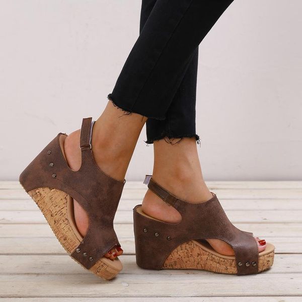 

shoes woman summer sandals 2021 ladies women fashion fish mouth hollow out roma sapatos de dan a latina, Black