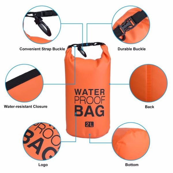 

waterproof bags travel drift organizer bucket bag dry for outdoor drifting beach sea single shoulder