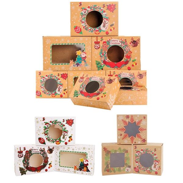 

gift wrap christmas cookie boxes,gift boxes cupcake with window party favor for bakery