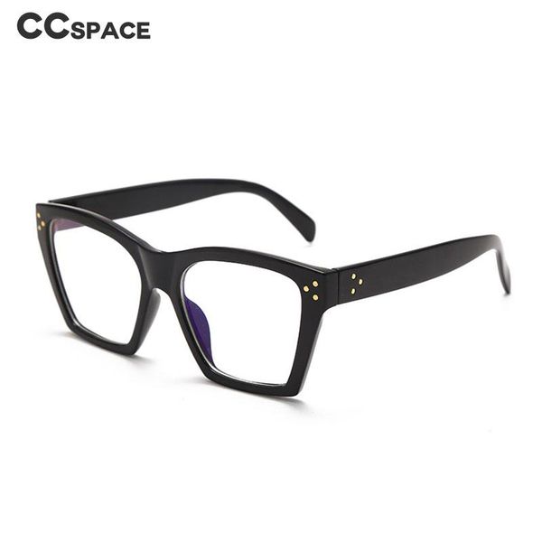 

cat eye rivet optical glasses frames men women fashion computer eyeglasses sunglasses, Black