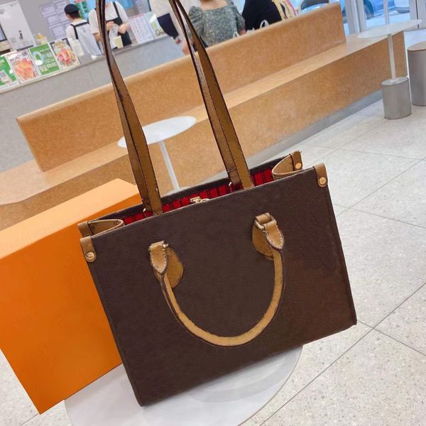 

designer tote bag 2021 european and american women large-capacity one-shoulder messengerbag old flower temperament handbag luxury commuter s
