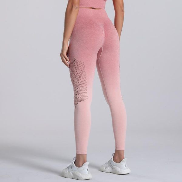 

yoga outfit hollow out pants seamless fitness leggings sport tights women stretchy high waist hip push up running workout gym clothing