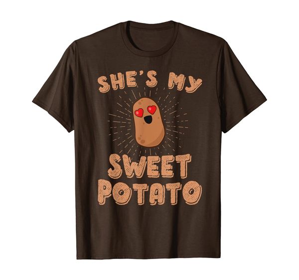 

She' My Sweet Potato Couples T-Shirt Girlfriend Boyfriend T-Shirt, Mainly pictures