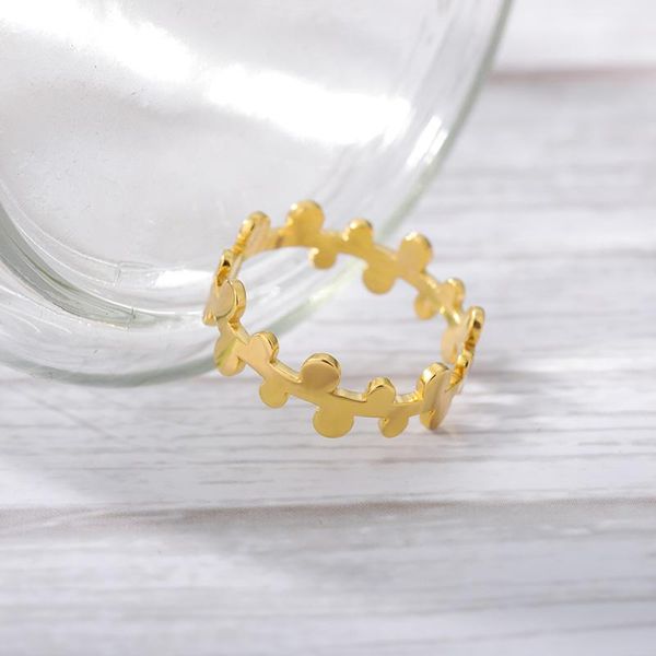 

many semicircles finger rings for women lady daily wearing jewelry stainless steel geometrci half of round bijoux femme wedding, Slivery;golden