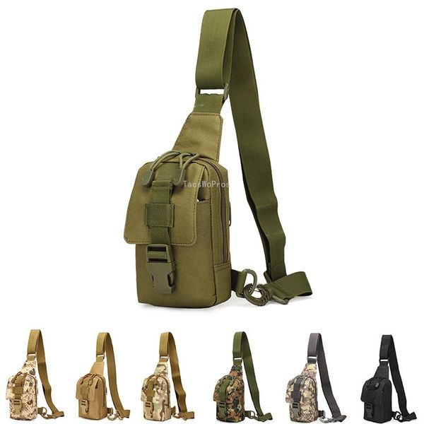 

outdoor bags tactical chest bag camouflage hiking climbing running fishing shoulder military hunting sports army daypack