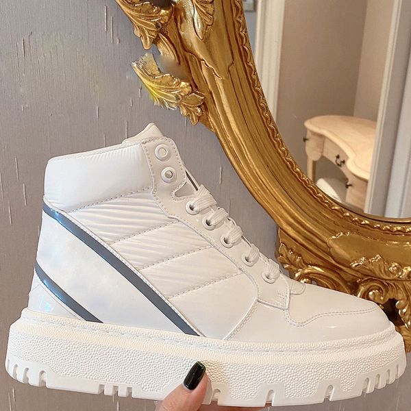 

womens designer high casual boots proof water wind warm ankle shoes for winter snow platform white-dark grey size 35-40, Black