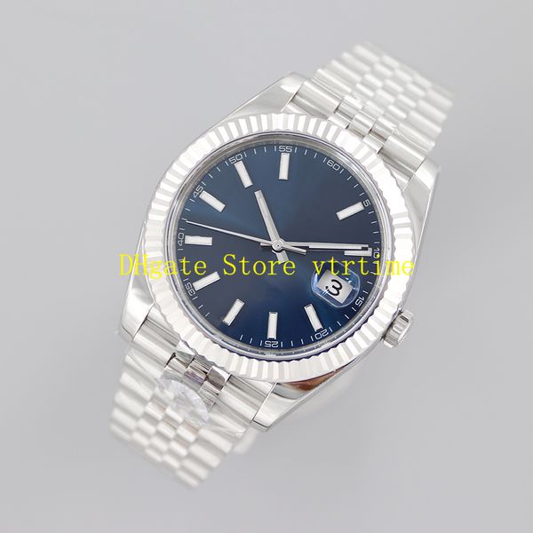 

vs factory watches 904l with original box mens 41mm blue 126334 correct card number 126334 jubilee bracelet 3235 mens automatic waterproof w, Slivery;brown