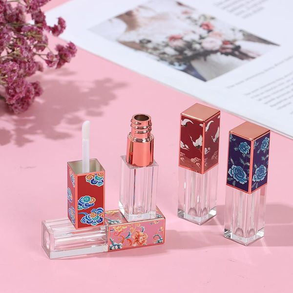 

storage bottles & jars 3.5ml square lip glaze empty gloss tubes with 3d cap picture tube packing container diy bottle