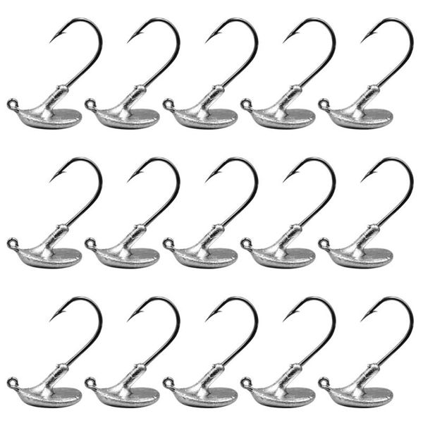 

fishing hooks 50pcs blood slot lead jig head lure tackles
