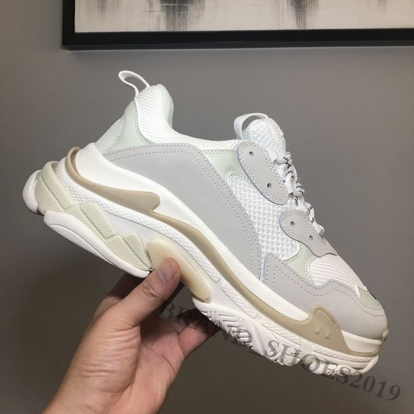 

triple s sneakers designers platform mens womens casual shoes luxurys paris 17fw all white speed black pink vintage men women dad trainers o