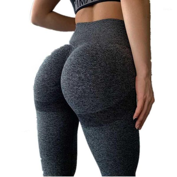 

women's leggings women fitness push up sports high waist pants seamless workout gym clothing booty bulifting, Black