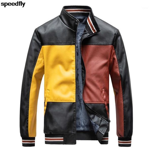 

mens casual motor leather jacket coat jackets men's, Black;brown