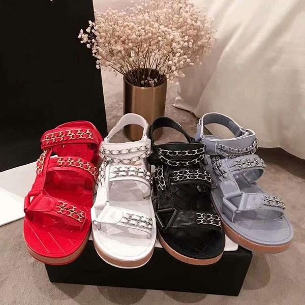 

sandals desginer woman summer shoes beach holiday platform flat casual women leather 2021 fashion backle, Black