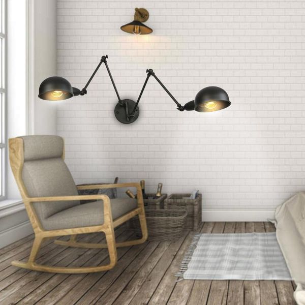 

wall lamp long arm sofa bedside stairs corridor home simple rotation current dining aisle decoration iron industrial lights