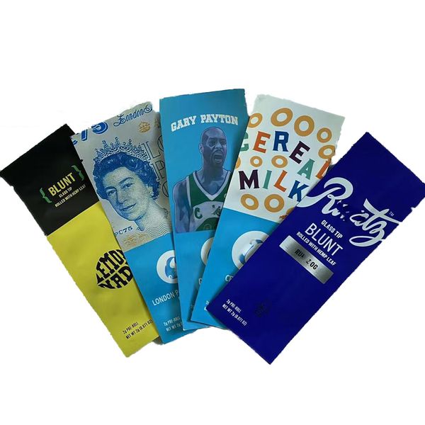 

11 types empty c run tz pre roll blunts 2g mylar bag touch skin blunt smell proof mintz dry flower edibles gummies packaging bags