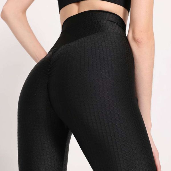 

jacquard tracksuits peach buttocks fitness show thin leggings women's high waist tight fast dry sports yoga pants, Gray