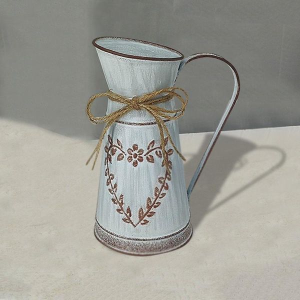 

vintage flower vase decoration home iron imitation ceramic pot wedding ceremony venue wind vase# vases