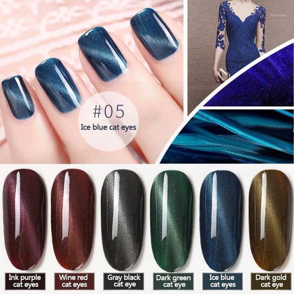 

colors 3d magnetic cat eye gel nail polish uv led long 7ml1, Red;pink