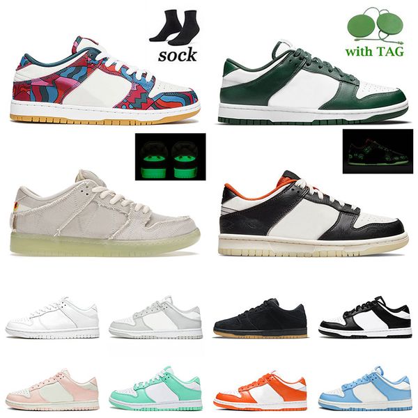 

2022 mens sb running shoes classic sneakers spartan green parra abstract art mummy halloween black white coast grey fog women sports skatebo