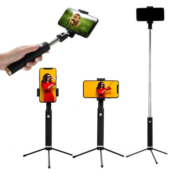 

selfie monopods tripod bluetooth mobile phone stick detachable live shooting bracket multi-function vertical camera artifact