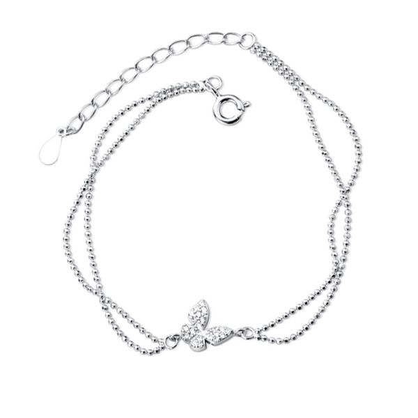 

charm bracelets butterflies wrist chain silver bracelet decoration, Golden;silver