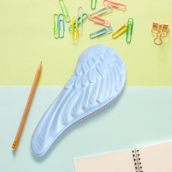 

hair brushes portable comb durable straight creative for woman girl home travel (green), Silver