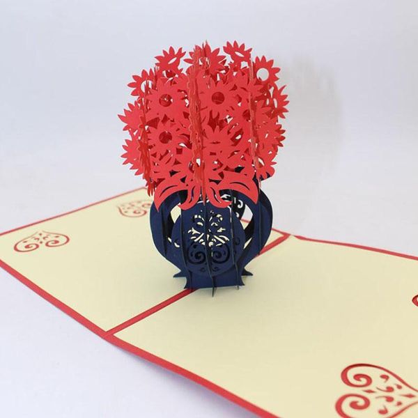 

greeting cards 1pcs party 3d up valentine lover happy birthday anniversary business wedding invitation gifts