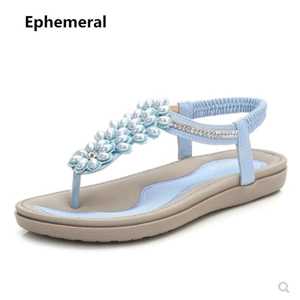 

lady sweet plus size 42 36 gladiator sandals beach flip flops summer thongs shoes for school girls soft thick bottoms blue pink, Black