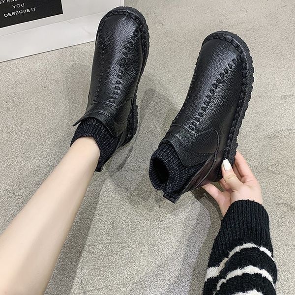 

boots women's autumn and winter new british fashion women's ladies boots, Black