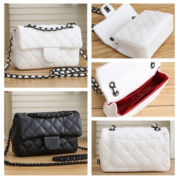 

womens hand bags wallet shoulder crossbody tote bag women handbag small purse mini key chain flap black white leather 193012