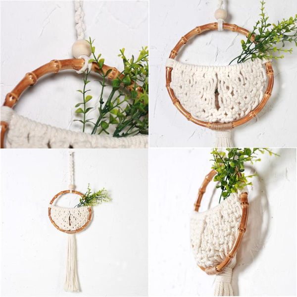 

tapestries hand woven dry flower plant hanger for wall decoration country / garden household pendant