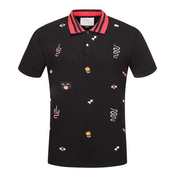 

2020 luxus-europa paris patchwork mÃ¤nner-t-shirt-mode-mÃ¤nner designer-t-shirt casual men kleidung meduse cotton tee luxus-polo, White;black