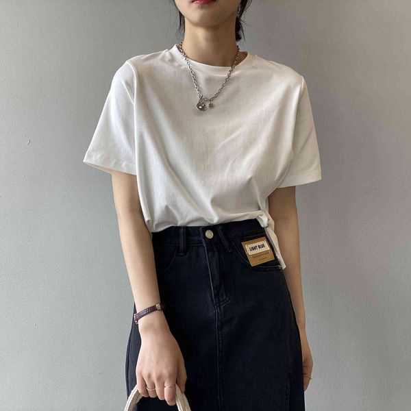 

women's t-shirt summer shirt short sleeve 95% cotton casual t-shirts white fashion for tees blusa yk23