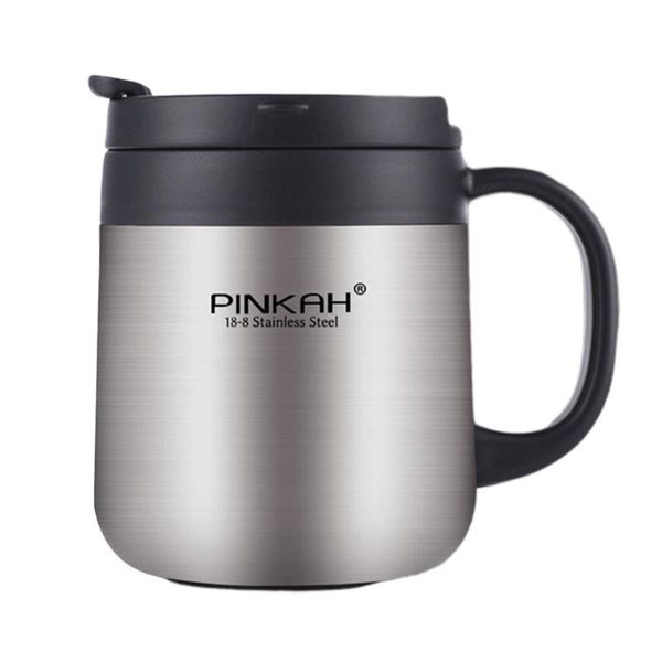 

water bottles 340 460ml portable fashion lid travel vacuum insulated stainless steel coffee mug home with handle tea tumbler office cup