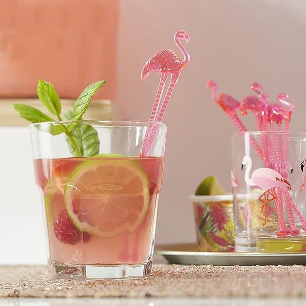 

sashes flamingo plastic drink stir cocktail bar stirrer party wedding decoration kidsbaby shower birthday supplies