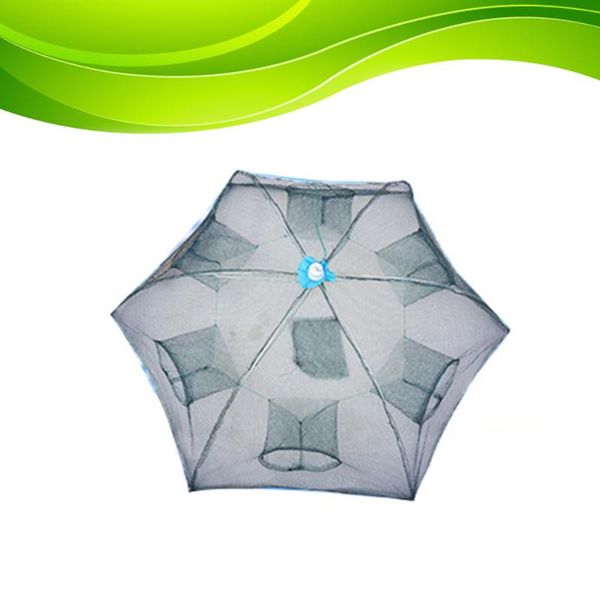 

fishing accessories auto folding bait cast mesh trap net portable landing shrimp cage for fish lobster prawn minnow crayfish crab