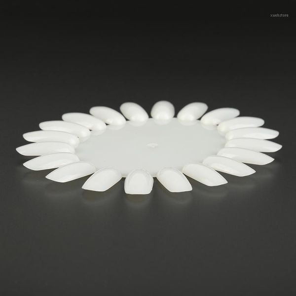 

pair round nail art display practice tips chart acrylic polish 2 colors1