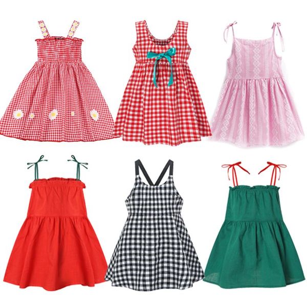 

girl's dresses summer baby girls cartoon princess kids casual short sleeve dress for children clothing 2 3 years, Red;yellow