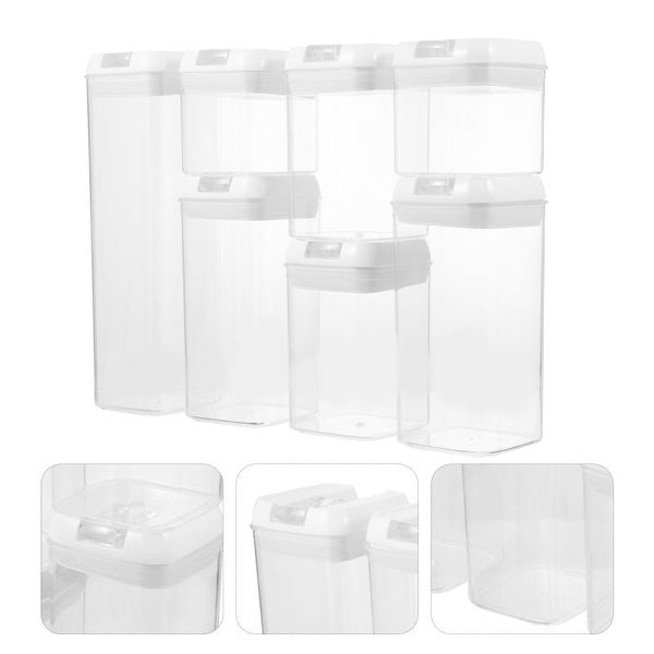 

storage bottles & jars 7pcs durable food containers snack sealing multifunctional