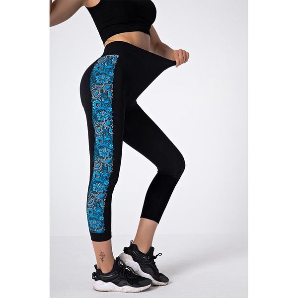 

yoga outfit women high waist pants tummy control workout leggings four way stretch pattern running breathable absorbing gym clothes