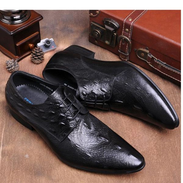 

dress shoes 2021 snake skin formal business men wedding bride hombre for, Black