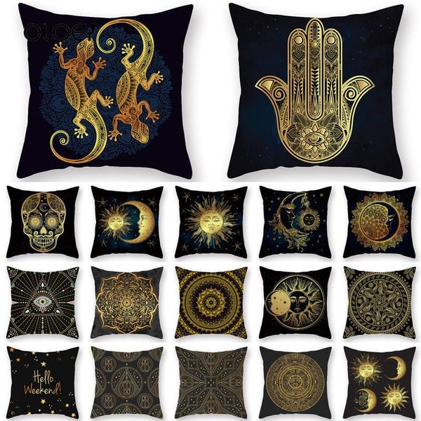 

* 45 cm cushion cover decorative golden print creative pattern home bedroom el car decoration. cushion/decorative pillow