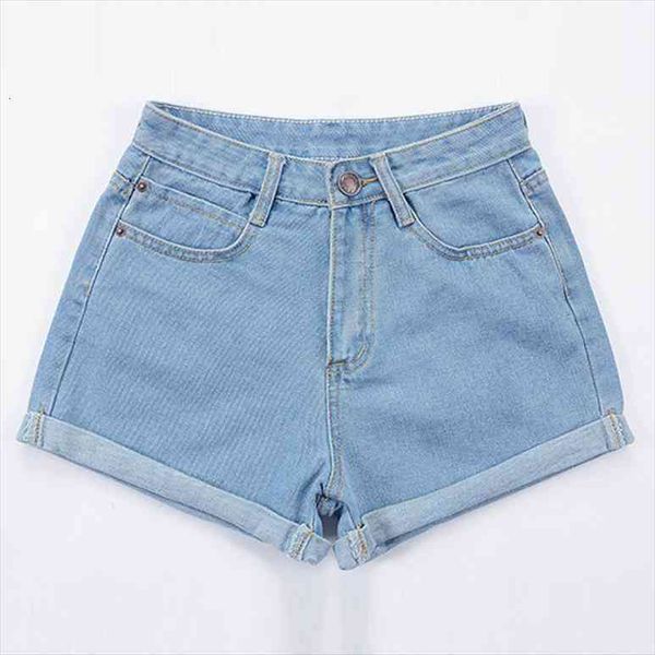 

europe blue crimping denim summer women short brand trendy slim casual womens high waist, White;black