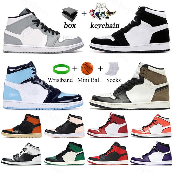 

1 1s mens basketball shoes sports sneakers hyper royal silver toe unc obsidian university blue panda breathable outdoor men women trainers
