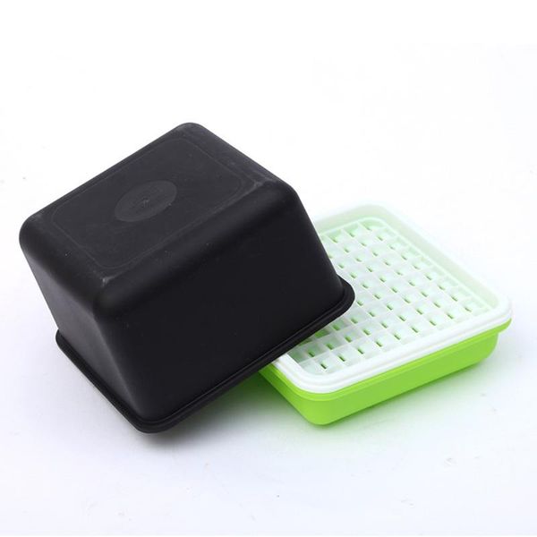 

planters & pots 1set planter box convenient tray easy to use large-capacity plastic