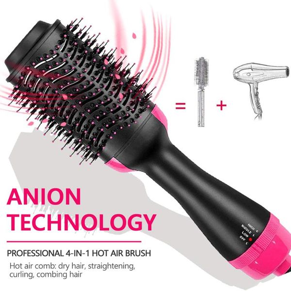 

electric hair brushes air brush drop 2 in 1 one step dryer straightener comb curling styling tools